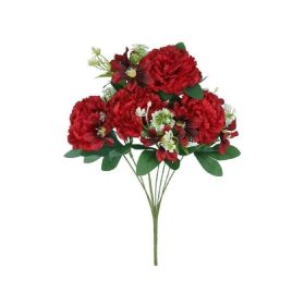   Family floare artificială trandafir csokor 45cm roșu culoare