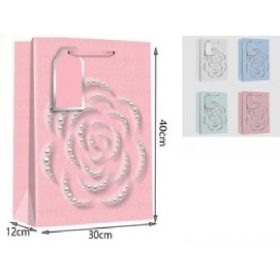 Family pungă decorativă 30x40x12cm 4 modele trandafir