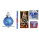 Family brad de Crăciun glob ornament 3cm zafíralbastru 12 buc tubusos