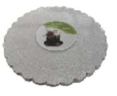 Family tortaalátét 25CM KEREK, EZÜST