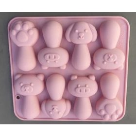 Family silicon forma cu animale 16,5x18cm