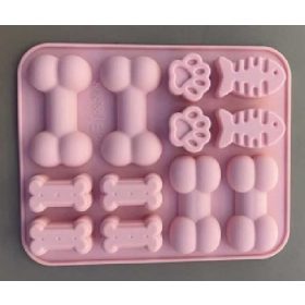 Family silicon forma csontok 14x17cm