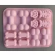 Family silicon forma csontok 14x17cm