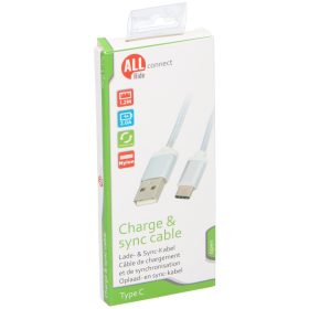   Family TÖLTŐ KÁBEL USB TYPE-C 1,2M FÉM CSATLAKOZÓHÁZZAL, HUZATTAL ALL CONNECT