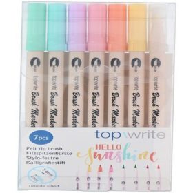 Family pensulăfilc dublă față 7 buc