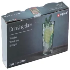 ÜVEGPOHÁR KÉSZLET 220ML 3DB