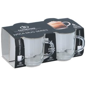 Family cană sticlă 246ml 4 buc