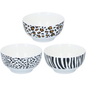   Family bol 250ml 11,5x5,5cm 4 culori "vadcu animale" ceramică