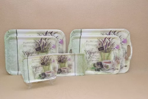 Family tavă cu urechi 35,5*25,5*2,2 plastic levander