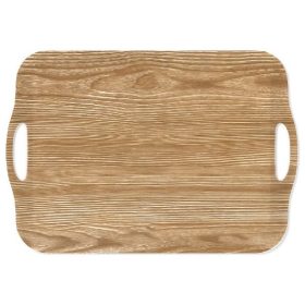   Family tavă cu urechi 41,8*28,5*2,3 cm plastic natur/lemn cu model