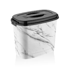   Family recipient cutie cu clemă cu capac 6,9 l 18x28,5x24cm, 'marmură'