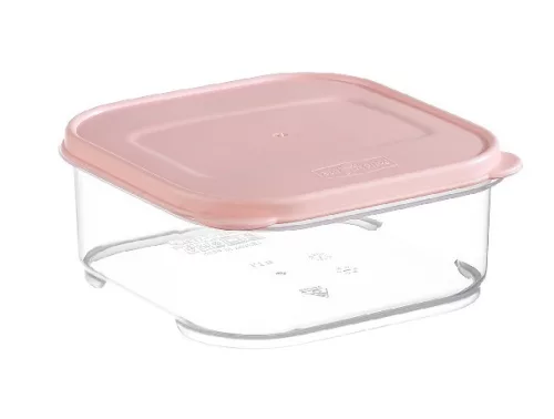 TÁROLÓDOBOZ SZÖGLETES MŰA. TETŐVEL 3,65L, 4 SZÍN "NANO" 8,2*24,2*23,8CM