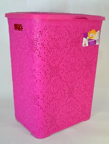 SZENNYESTARTÓ FEDELES MŰA. 60L, VEGYES SZÍN "LACE" 55,5*43,5*37,2CM