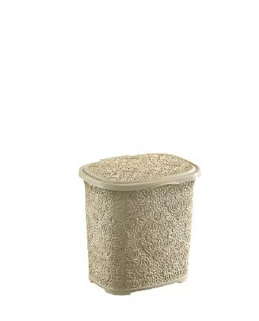 TÁROLÓDOBOZ MOSÓSZERHEZ MŰA. 6L 4 SZÍN "LACE" 23,5*24*20,5CM
