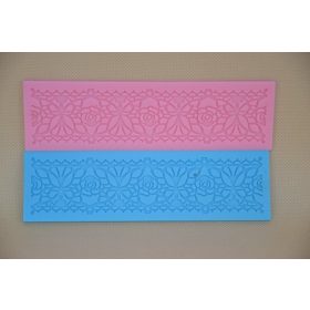 Family marcipán/fondant mintázó 18*5cm 2r. rózsás