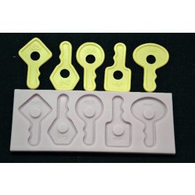  Family marcipán/fondant mintázó szilikon kulcs forma (5-ös)