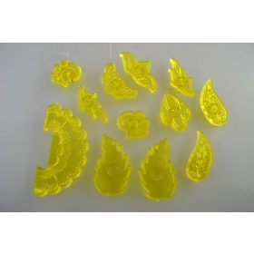   Family marcipán/fondant mintázó többrészes műa. virágos ornamentika