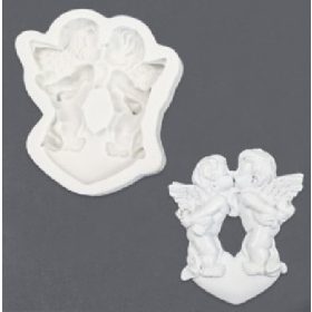   Family marcipán/fondant mintázó 'csókolozó angyalkák'