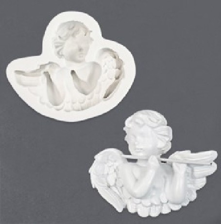 Family marcipán/fondant mintázó 'angyalka fuvolával'
