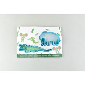   Family marcipán / fondant mintázó, műa., elefánt és krokodil - 2r