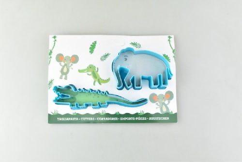 Family marcipán / fondant mintázó, műa., elefánt és krokodil - 2r