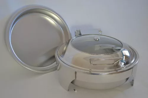 Family chafing kerek ablakos 6l fűtőlaphoz