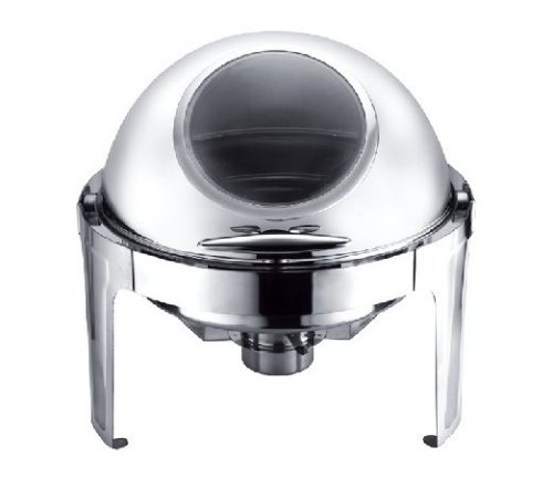 Family chafing kerek roll-top 180° ablakos 6l v:0.6mm