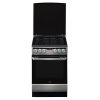 Amica 56013 inox, szabadonálló, gáz, kombinált, főzőzóna: 4, sütő:65L, grill, tűzhely