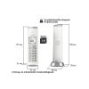 Panasonic KX-TGK210PDW hívóazonosítós fehér dect telefon