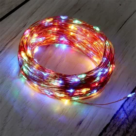   Iris 8 programos 20m/IPX3 szabványos/több színű/200db LED-es/napelemes fényfüzér, fénydekoráció