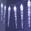 Iris jégcsap alakú több programos/3m/fehér/30db LED-es/3xAA elemes fényfüzér, fénydekoráció