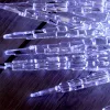 Iris jégcsap alakú több programos/3m/fehér/30db LED-es/3xAA elemes fényfüzér, fénydekoráció