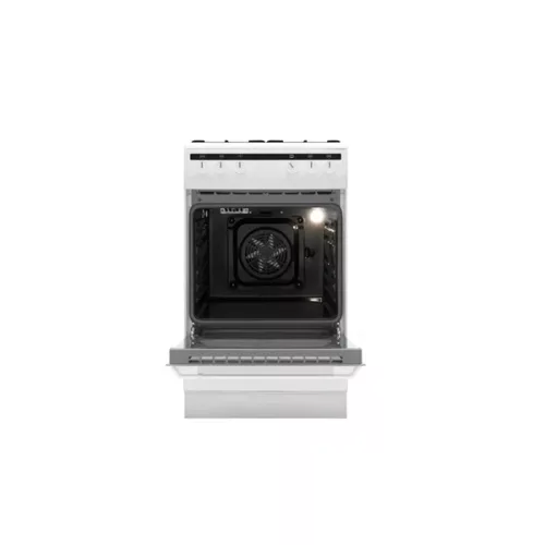 Amica 55343 fehér, szabadonálló, gáz, kombinált, főzőzóna: 4, sütő:62L, grill, tűzhely