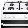 Amica 55343 fehér, szabadonálló, gáz, kombinált, főzőzóna: 4, sütő:62L, grill, tűzhely