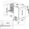 Whirlpool WBO 3T333 P 6.5 X szürke, programok száma: 11, beépíthető, 14 terítékes mosogatógép 