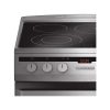 Amica 54037 inox, szabadonálló, kerámialapos, elektromos, főzőzóna: 4, sütő:66L, grill, tűzhely