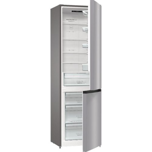 Gorenje NRK6202ES4 inox, alulfagyasztós, Hűtő:235L, Fagyasztó:96L, No frost Plus hűtőszekrény