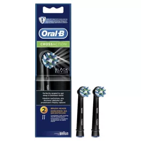 Oral-B CrossAction 2 db-os fekete fogkefefej szett