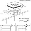 Electrolux EHF6240XXK fekete, beépíthető, elektromos üvegkerámia, főzőzóna: 4, beépíthető méret: 56cm, főzőlap