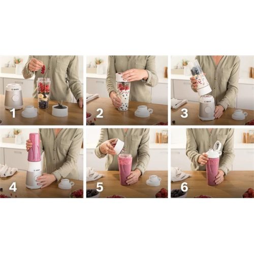 Bosch MMB2111T VitaPower Serie 0,6L ezüst smoothie turmixgép