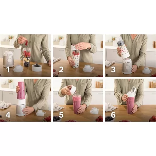 Bosch MMB2111T VitaPower Serie 0,6L ezüst smoothie turmixgép