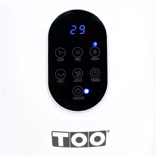 TOO FANB-50-101-W fehér, 21,5 cm, sebességfokozat száma:3, 50 W, lapát nélküli ventilátor