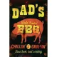 PF Dad's BBQ 20x30 cm-es retro dekor fémtábla