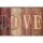 PF Love 20x30 cm-es retro dekor fémtábla