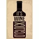 PF It's wine o'clock 20x30 cm-es retro dekor fémtábla