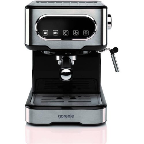 Gorenje ESCM15DBK inox-fekete espresso kávéfőző