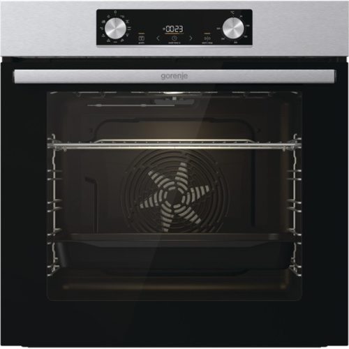 Gorenje BO6735E02X inox, beépíthető, sütőtér: 77L, grill, légkeverés, hidrolitikus, sütő