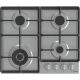 Gorenje GW641EX inox, beépíthető, gáz, főzőzóna: 3 +1 wok égőfej, beépíthető méret: 56cm, főzőlap