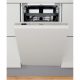 Whirlpool WSIC 3M27 C ezüst, programok száma: 6, keskeny beépíthető, 10 terítékes mosogatógép 