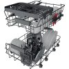 Whirlpool WSIC 3M27 C ezüst, programok száma: 6, keskeny beépíthető, 10 terítékes mosogatógép 